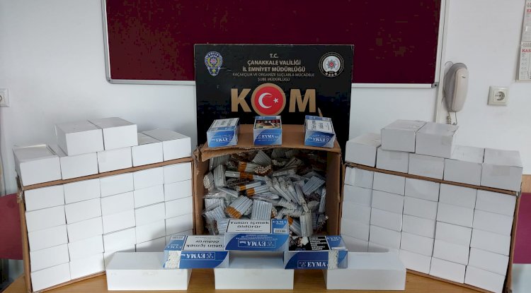Biga’da kaçak sigara operasyonu (13.10.2022)