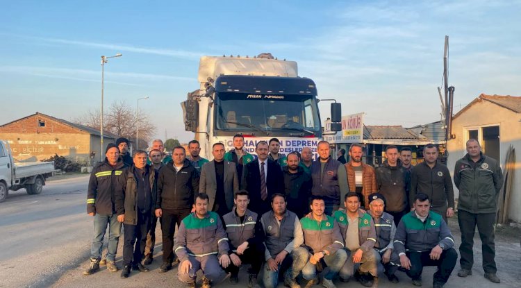 Biga’dan depremzedelere yardım eli…