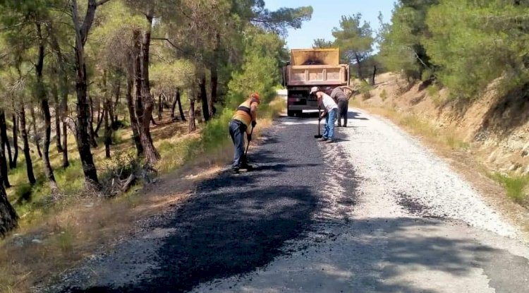 Çamköy yolu onarıldı