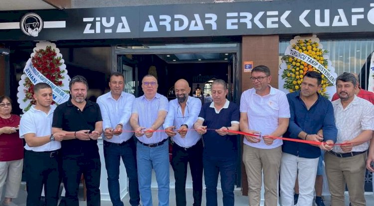 Başkanlar kuaför açılışına katıldı
