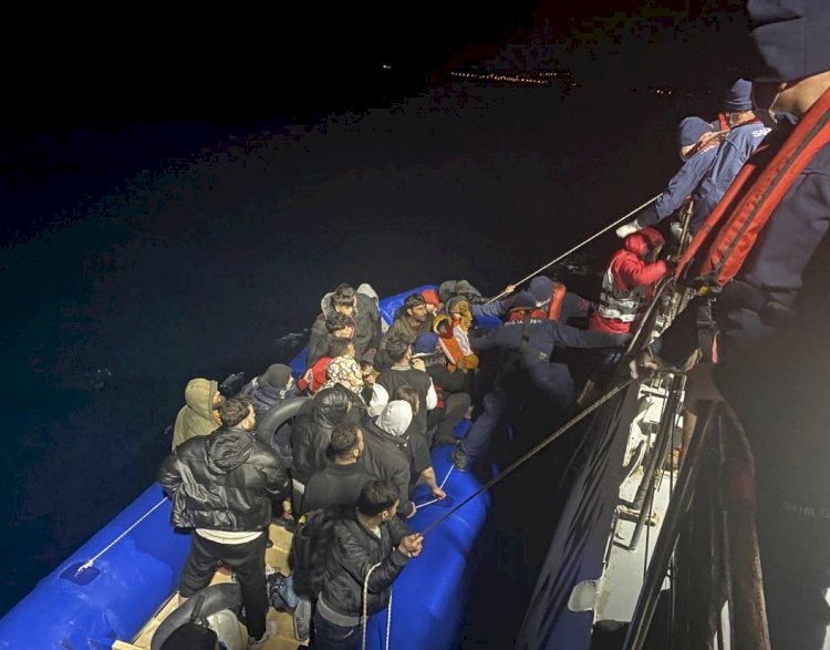 Ayvacık’ta Sahil güvenlik Ekipleri operasyon Gerçekleştirdi
