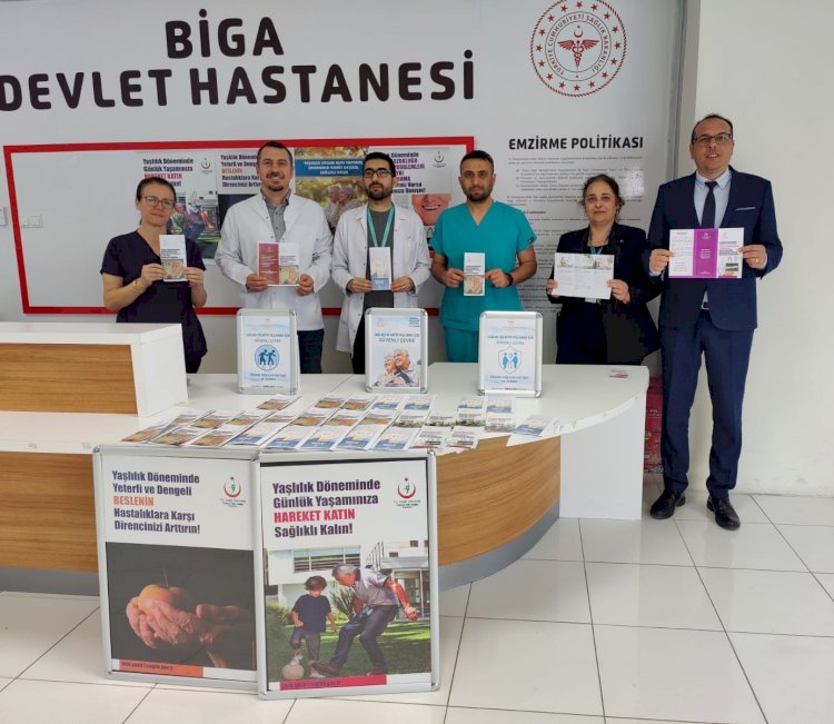 Devlet Hastanesi’nde stant kurularak broşür dağıtıldı