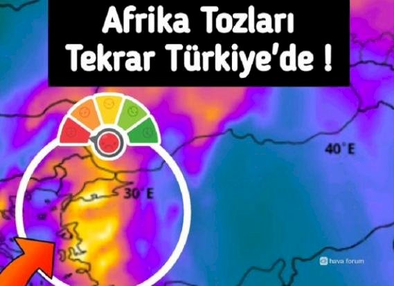 Afrika tozu tekrar geldi!